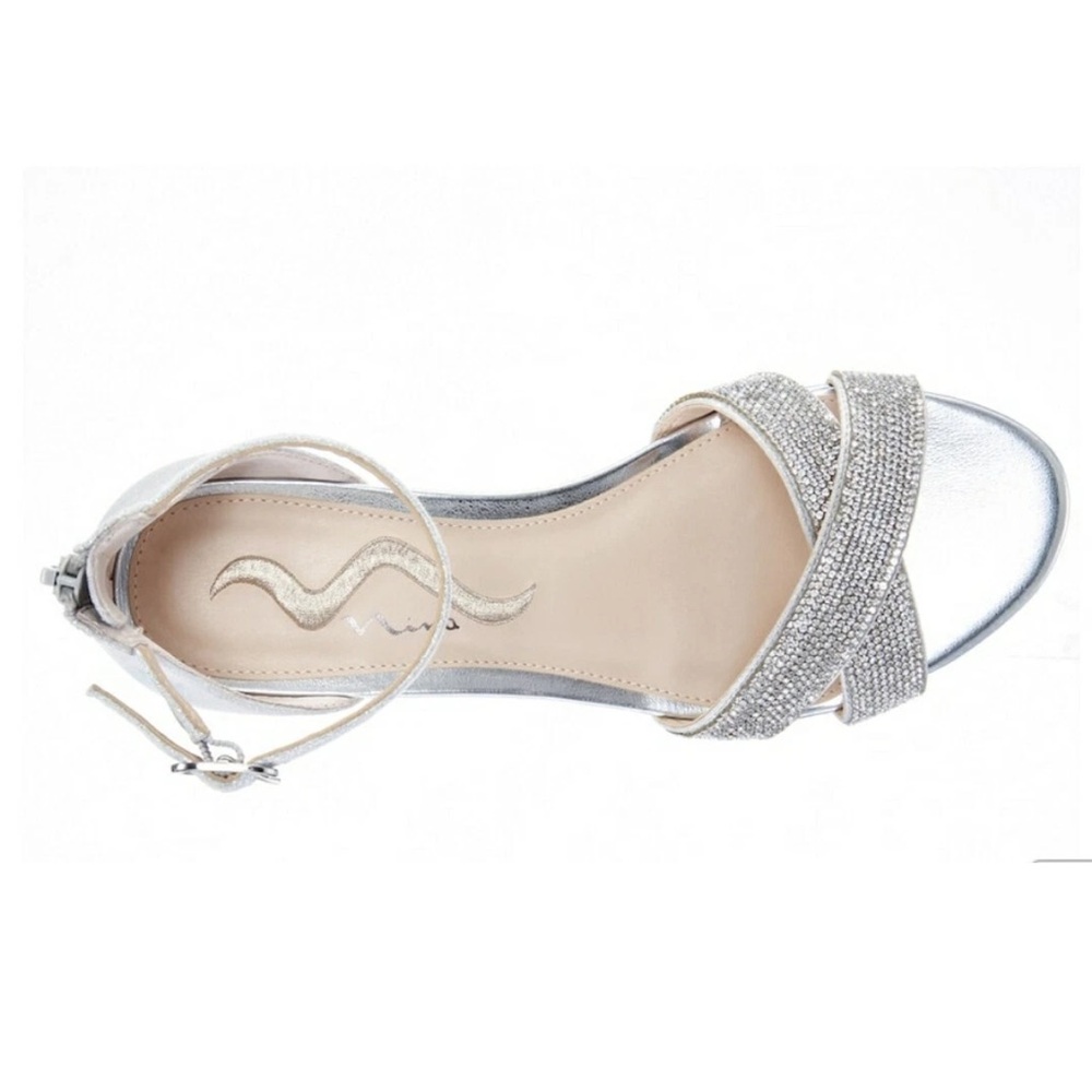 Nina Skylark Bling Sandal True Silver Size 9.5 - Picture 3 of 9